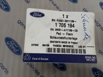 FORD FOCUS MK3 HB Наполнение багажника пенопластом