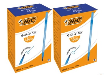 BIC ROUND STIC CLASSIC DŁUGOPIS NIEBIESKI 2 x 60 SZT