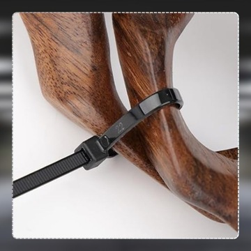 Кабельные стяжки 100 шт. Черные кабельные стяжки 200x3,6 мм, нейлоновые кабельные стяжки