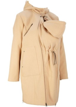 PŁASZCZ CIĄŻOWY Z WSTAWKĄ NA DZIECKO E6C 36