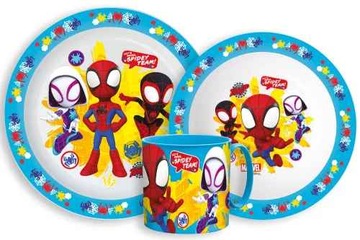 SPIDERMAN zestaw śniadaniowy obiadowy do mikrofali 3w1