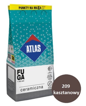 ATLAS FUGA CERAMICZNA 209 KASZTANOWY 5KG