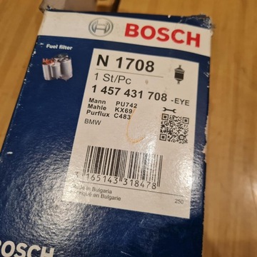 BMW SÉRIE 3 E46 318D 320D FILTR PALIVA BOSCH 1 457 431 708