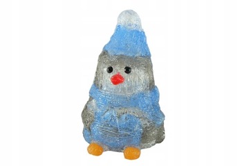 PINGWINEK FIGURKA AKRYLOWA LED / LAMPKA - Prezent święta