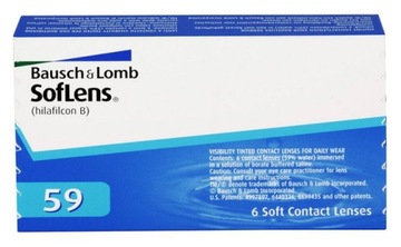 Soczewki miesięczne Soflens 59 6 szt. + gratis