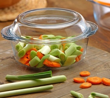 Устойчивый судно с круглой крышкой 2100 мл Borcam Pasabahce