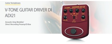 ADI21 V-Tone Przedwzmacniacz do Gitary Akustycznej z wyjściem DI Behringer
