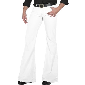 Men'S Retro Disco Flared Pants Loose Stretch Vinta