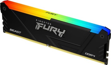 Pamięć DDR4 Kingston Fury Beast RGB 32GB (1x32GB) 3200MHz CL16 1,35V czarna