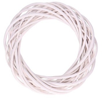 Wianek wiklinowy ringo biały 30 cm