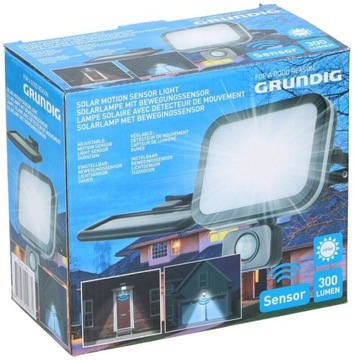 Solarny kinkiet LED 300 lm z czujnikiem ruchu