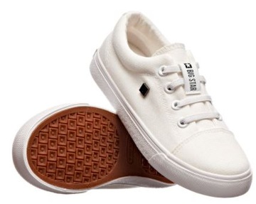 Trampki dziecięce BIG STAR DD374074 wsuwane białe 33