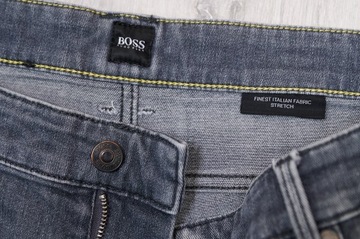 HUGO BOSS CANDIANI JEANS spodnie męskie szare PREMIUM 36/36 pas 96