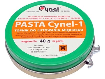 Pasta lutownicza Topnik Cynel-1 40g metalowa puszk