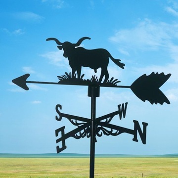 Садовый флюгер на крыше, на заднем дворе, вечеринка, указатель направления ветра, форма коровы
