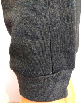 OCIEPLANE szare bawełniane SPODNIE dresowe MĘSKIE XL