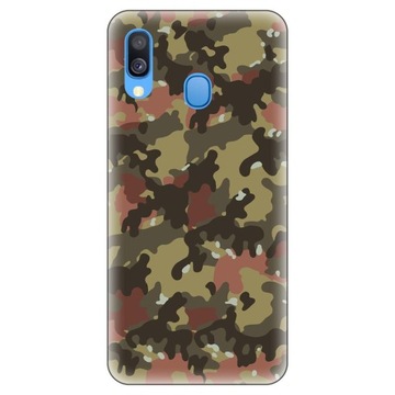 ETUI CASE Samsung Galaxy A40 Wojsko moro