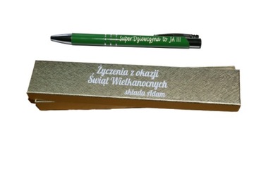 Długopis + grawer dwustronny w opakowaniu prezent