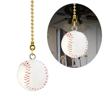 WENTYLATOR SUFITOWY WYCIĄGA ŁAŃCUCH SPORTOWY W KSZTAŁCIE BASEBALLU