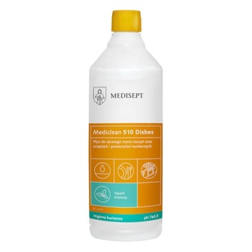 Mediclean 510 Dishes miętowy 1l Płyn do naczyń