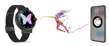RUBICON SMARTWATCH RNBE64-3 ЧЕРНЫЕ женские часы