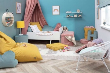 Yellow Tipi Poduszka literka Z różowy