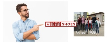 Buty męskie sportowe BIG STAR sneakersy oddychające beżowe NN174452 41