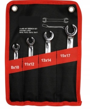 KLUCZE DO PRZEWODÓW HAMULCOWYCH PÓŁOTWARTE ZESTAW