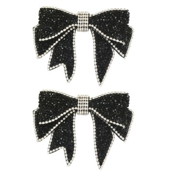 Bow Shoe Flower Kids Sznurowadła Charms Rhinestone