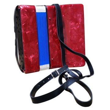 АККОРДЕОН ДЛЯ ДЕТЕЙ, МАЛЕНЬКИЙ, ДЛЯ ОБУЧЕНИЯ, ВЕСЕЛЫЙ, V-TONE ZENEK RED