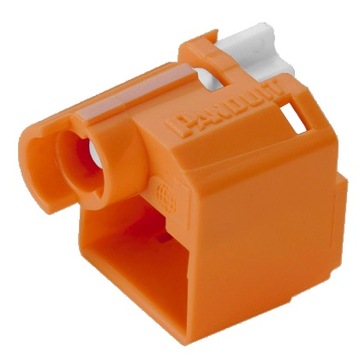 PANDUIT Blokada wtyku RJ45 LOTO 10szt PSL-DCPLE-OR