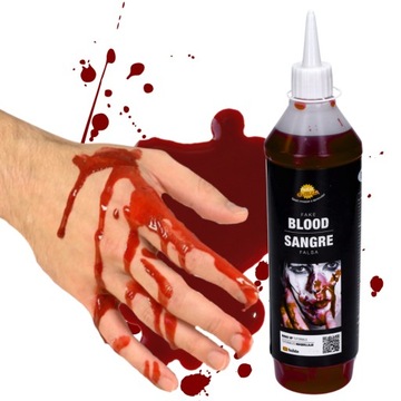 SZTUCZNA KREW realistyczna do charakteryzacji 450ml HALLOWEEN butelka