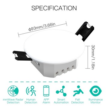 Датчик присутствия человека Tuya ZigBee PIR MOES