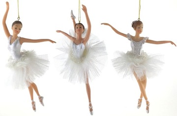 BOMBKI OZDOBY CHOINKOWE BALERINA BALETNICA 19 cm