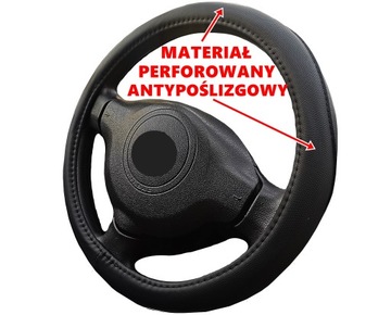 VW Golf 4 5 6 Passat B5 B6 B7 Polo Up pokrowiec na kierownice perforowany