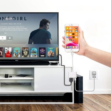 КАБЕЛЬ-АДАПТЕР LIGHTNING РАЗЪЕМ HDMI ДЛЯ iPad iPhone FULL HD 1080 60 Гц