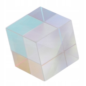 Prism Cube Szkło optyczne, dyspersja RGB Kolor