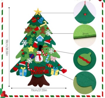 Рождественская елка из фетра Детская елка + светодиод 100 см