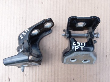 ZAWIASY DRZWI PRAWY TYL EXL CITROEN C3 II KOMPLET