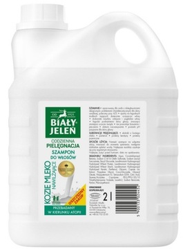 Biały Jeleń szampon 2000ml kozie mleko ZAPAS!