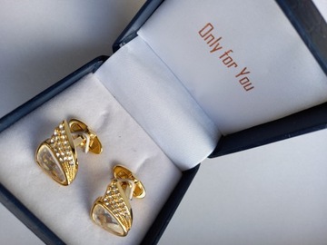 Захватывающие золотые запонки Bolid F1 Gokart