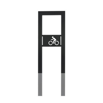 Nowoczesny stojak rowerowy na rower stojaki ocynkowane modern typ U 34 cm