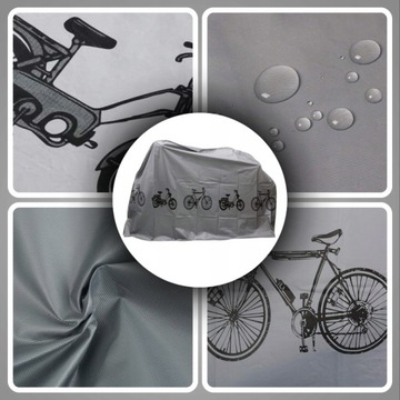 БОЛЬШОЙ ТВЕРДЫЙ ЧЕХОЛ ДЛЯ ВЕЛОСИПЕДА, МОТОСКУТЕРА, ВОДОНЕПРОНИЦАЕМЫЙ НАКЛОН 200X110CM