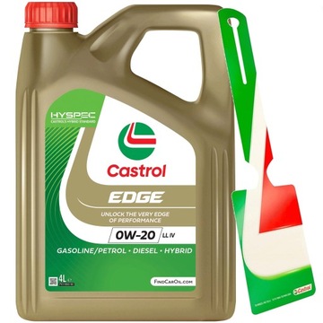 CASTROL EDGE TITANIUM FST 0W-20 LL IV 4L+zawieszka