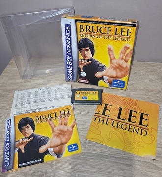 BRUCLE LEE RETURN OF THE LEGEND - GAME BOY ADVANCE GBC KOMPLET +PROTEKTOR