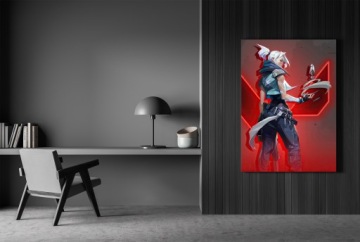 1x плакат Valorant Jett Phoenix 20x30 в различных вариантах оформления