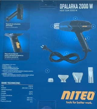 Niteo Opalarka 400/600°C 2000W