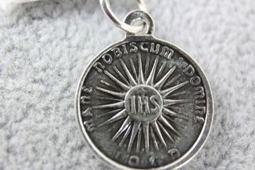 Серебряный медальон Щит защиты Лик Господа Иисуса