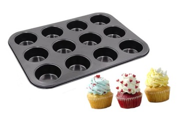 FORMA BLACHA NA MUFFINKI 12 BABECZEK FOREMKA