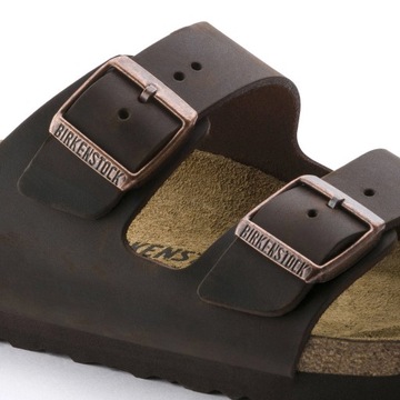 Klapki damskie skórzane Birkenstock Arizona miękkie na lato wygodne modne